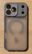Etui iPhone 17 Pro Max MagSafe z osłoną aparatu półprzezroczyste szare