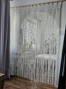 Makrama firana, kotara, zasłona ze sznurka 90cm