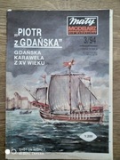Model kartonowy żaglowca "Piotr z Gdańska"