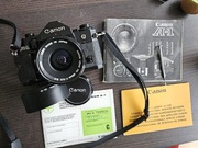 Aparat Canon A-1 + Obiektyw Canon 35mm 3.5
