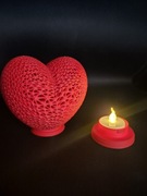 Romantyczna lampka Serce LED - Druk 3D - Idealna na Walentynki