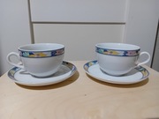 filiżanki porcelanowe (zestaw)-sygnowane