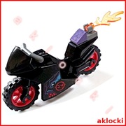 LEGO Ninjago 18895c07pb01 MOTOR motocykl czarny+15712, 54200, 6126 płomień