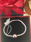 Bransoletka srebrna nowa 16 cm typu Pandora 