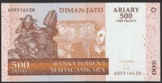 Madagaskar 500 ariary 2004 - A - stan bankowy UNC 