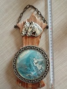 Wieszak na klucze wintage  z końmi