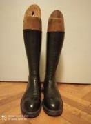 Oficerki skórzane z prawidłami