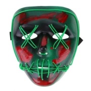 PODŚWIETLANA MASKA LED HALLOWEEN INPREZA KARNAWAŁ
