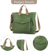 Damska torba na ramię z wieloma kieszeniami regulowany pasek torba na ramię