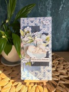 Kartka okolicznościowa. Narodziny. Witaj na świecie. Metryczka