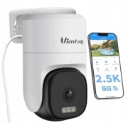 VIM TAG Kamera Zewnętrzna 5G 360° PTZ Kolorowy Nocny Wizjer IP66 Alexa
