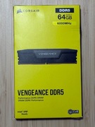 RAM Corsair VENGEANCE 64GB (2x32GB) DDR5 RAM 6000MT/s CL30 XMP