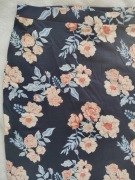 Wygodna bawełniana spódnica ołówkowa w kwiaty