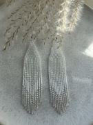 Kolczyki z japońskich koralików.