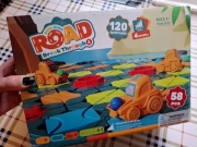 Duży tor z autkiem labirynt gra logiczna zadania 58 el.