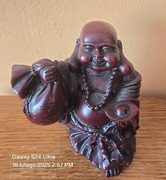 BUDDA. Pamiątka z TYBETU. Rzeźba, alabaster. XXw.