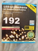 Przezroczysta girlanda LED z timerem – 192 diody, 14 m