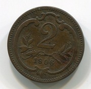 Austria 2 heller 1906