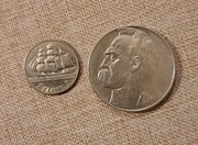 Monety II RP.2zł,10 zł.Srebrne z 1936r.