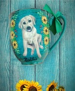 Kubek porcelanowy ręcznie malowany 