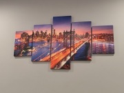 Obraz nowy jork New York tryptyk 3 częściowy kolor