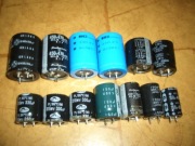 Kondensatory elektrolityczne różne (zestaw =13szt)