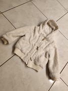 kurtka sweter bluza z kapturem polar dres dziecięcy baranek owieczka