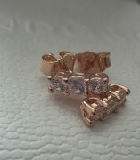 Pandora kolczyki rose gold