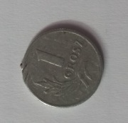 1 grosz z 1949 roku z destruktem 