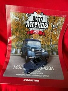 Moskwicz 400-420A kabriolet skala 1:43 + gazetka