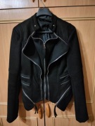 Kurtka Czarna Zamek Trendy.ing - Rozm. L