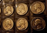 USA 6 x  Quarter Dollar 90 % Silver Washington  Quarters  srebro Ag 900