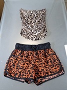 House Zestaw Top i Spodenki w Panterkę Rozmiar XS