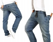 Spodnie Jeansowe Lee Straight Fit Blue Radical L71WTGAC W34 L34 34/34