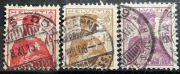 Szwajcaria, HELVETIA, Mi.114-116, 10/12/15 centymów