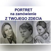 PORTRET rysowany z TWOJEGO zdjęcia na ZAMÓWIENIE