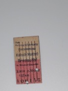 Magnes Bilet Kalisch - Ostrowo / Posen / Breslau