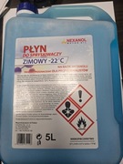 Płyn do spryskiwaczy zimowy  5 litrów  -22 !!! Polski producent 