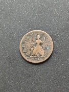 Brytyjska moneta farthing z 1730 roku moneta kolekcjonerska numizmatyka 