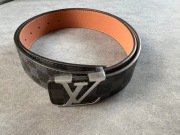 Pasek Lv Louis vuitton czarny męski damski unisex 