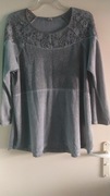 Wyjątkowa szara bluzka New Collection roz 52-56.