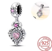 Srebrny Nowy Charms Prezent na Walentynki Love