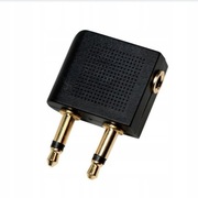 ADAPTER AUDIO LogiLink:2x jack 3,5mm na 1x jack 3,5 mm,90° DO SAMOLOTU.