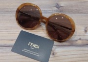 Duże okrągle damskie okulary przeciwsłonieczne FF0430/S Fendi!