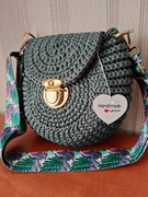 Torebka Oreo, ręcznie wykonana na szydełku, Handmade