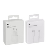 ŁADOWARKA SIECIOWA i KABEL USB-C - LIGHTNING 2M SZYBKIE ŁADOWANIE DO APPLE