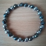 NOWA Bransoletka Hematyt Kamień naturalny 17,5CM 
