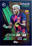 TOPPS MATCH ATTAX UCL 2025/26 2026 448 STEALTH STRIKE YAMAL BARCELONA