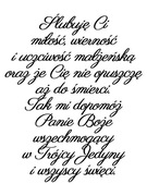 Plakat ślub cytat przysięga małżeństwo 30x40