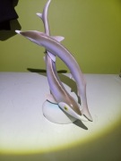 Figurka porcelana jesiotry sygnowana Wegry hollohaza 